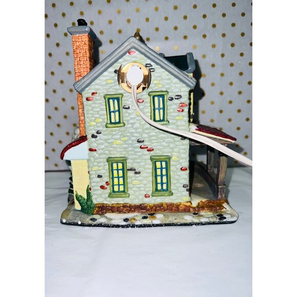 Holiday Time Village Collectibles Ceramic Light-Up Christmas Pub - Picture 3 of 12